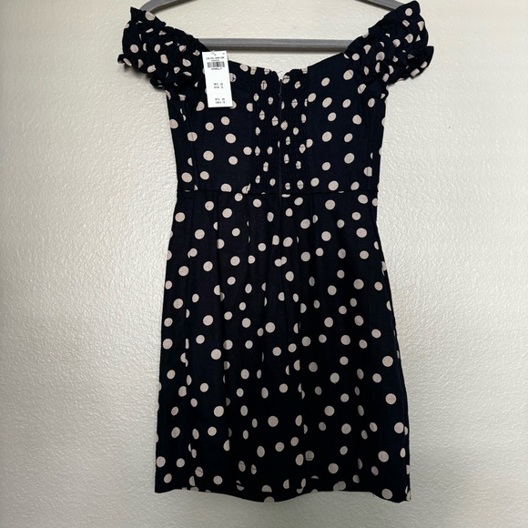 NWT ABERCROMBIE Off-The-Shoulder Corset Mini Dress - Picture 3 of 3